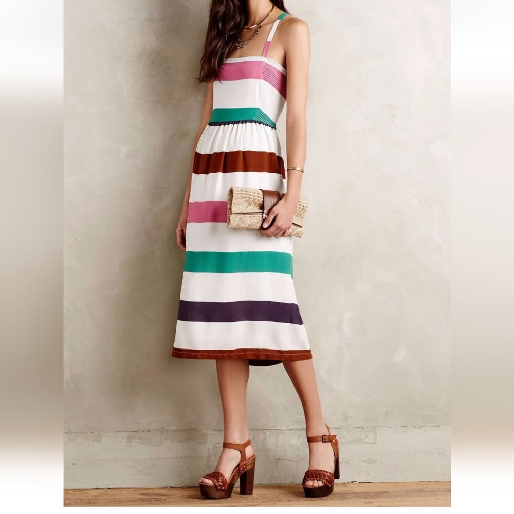 Anthropologie Corey Lynn Calter Daybreak Midi Dress Sz Small